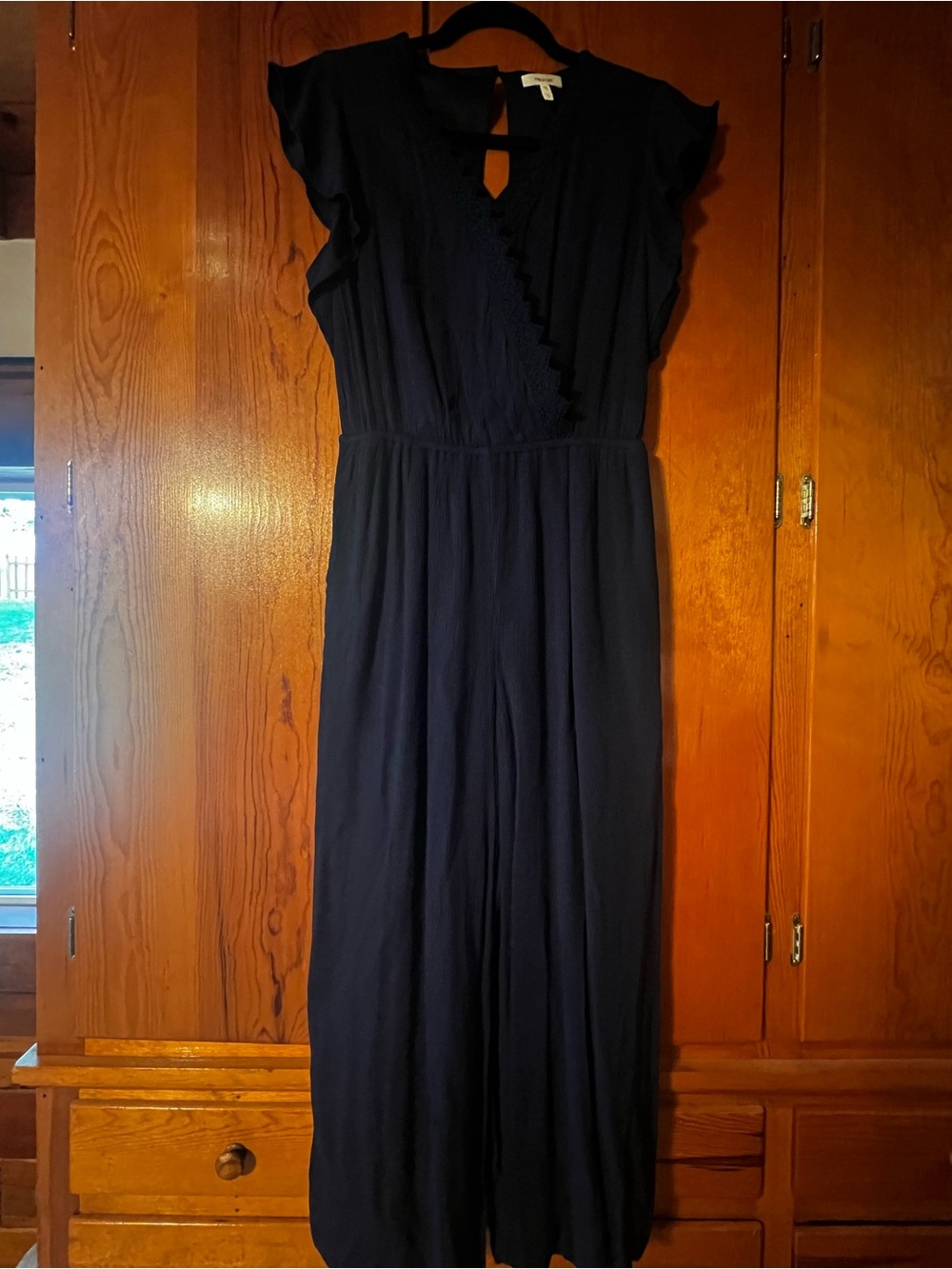 Maurices Navy jumpsuit, 3/4 length